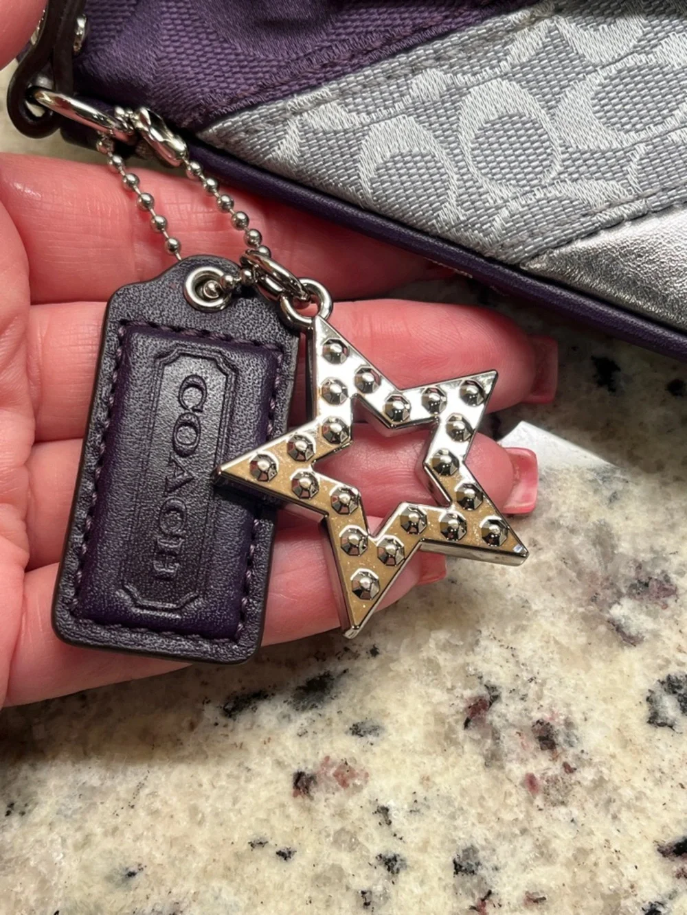 Coach Y2K Signature Patchwork Large Wristlet EUC - Picture 5 of 9